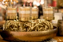 + Astkranz mit 4 Kerzenhalter Silber S