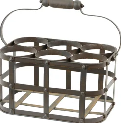 + Flaschenkorb aus Metall