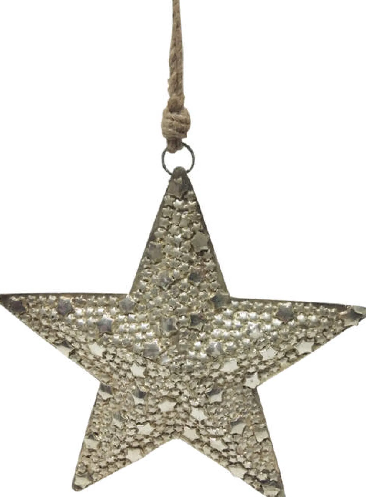 + Metallstern silber/gold 21 cm