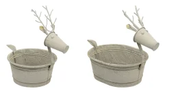 + Pflanzgefäß Elchform Rund