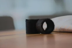 + Serviettenring - Ziegenfell schwarz