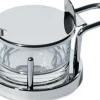 Alessi Käsedose aus Edelstahl mit Glas