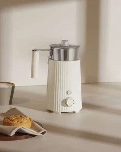 Alessi Plisse, Milchschäumer Weiß