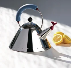 Alessi Wasserkessel - Vogelform Hellblau
