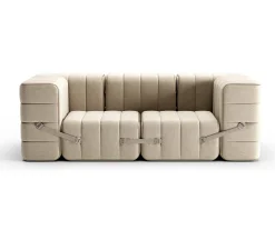 AMBIVALENZ Curt Modulcouch mit Armlehne JET Grau