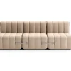 AMBIVALENZ Curt Modulsofa mit Lehne DAMA Beige / Grau