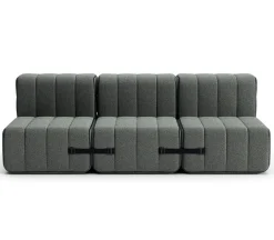 AMBIVALENZ Curt Modulsofa mit Lehne SERA Grau