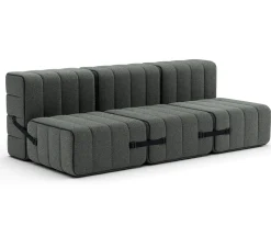 AMBIVALENZ Curt Modulsofa mit Lehne SERA Grau