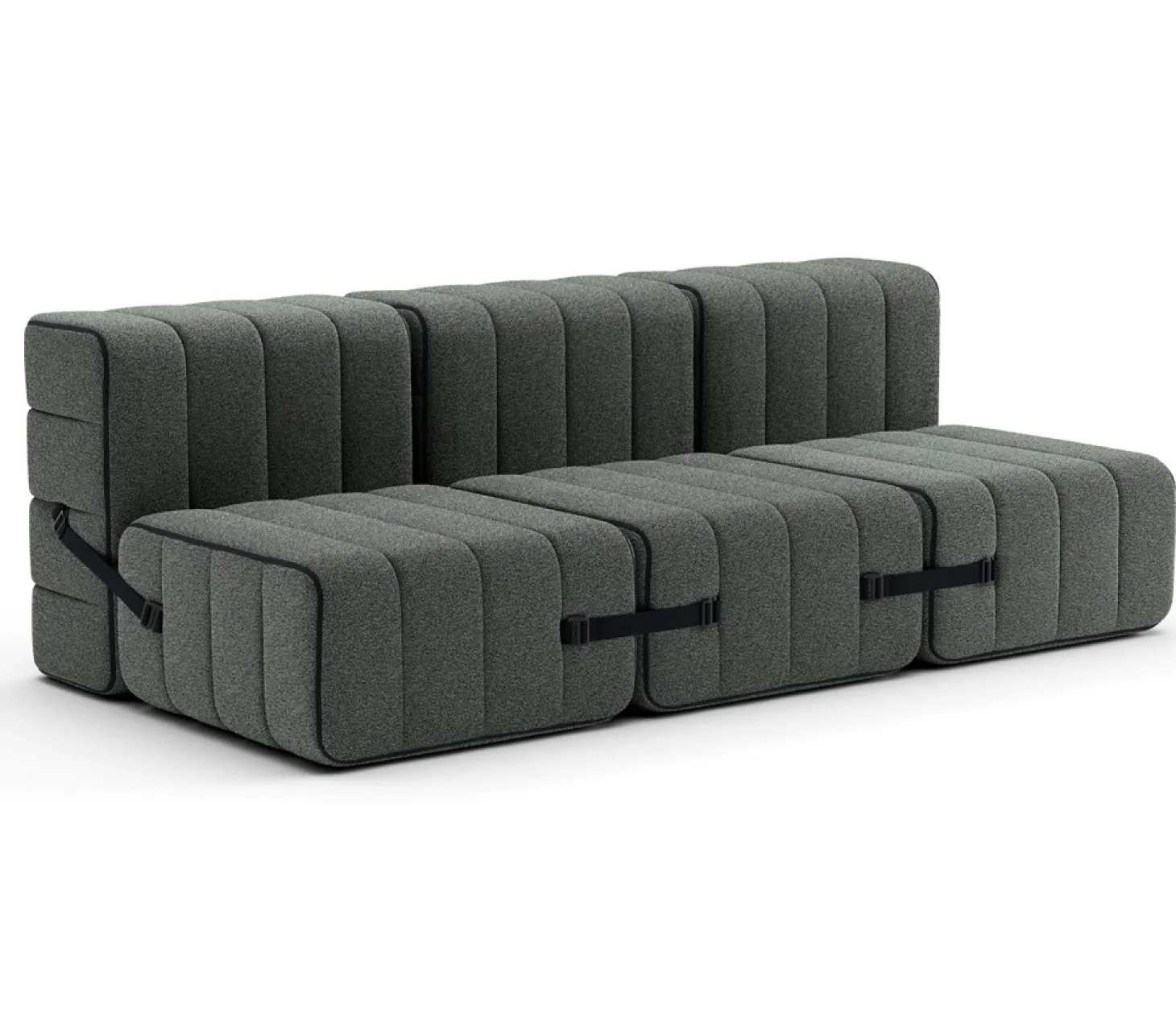 AMBIVALENZ Curt Modulsofa mit Lehne SERA Grau