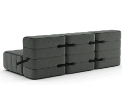 AMBIVALENZ Curt Modulsofa mit Lehne SERA Grau