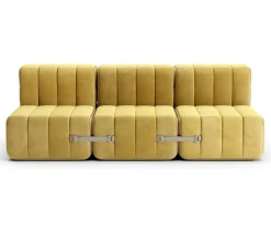 AMBIVALENZ Curt Modulsofa mit Lehne Barcelona Gelb