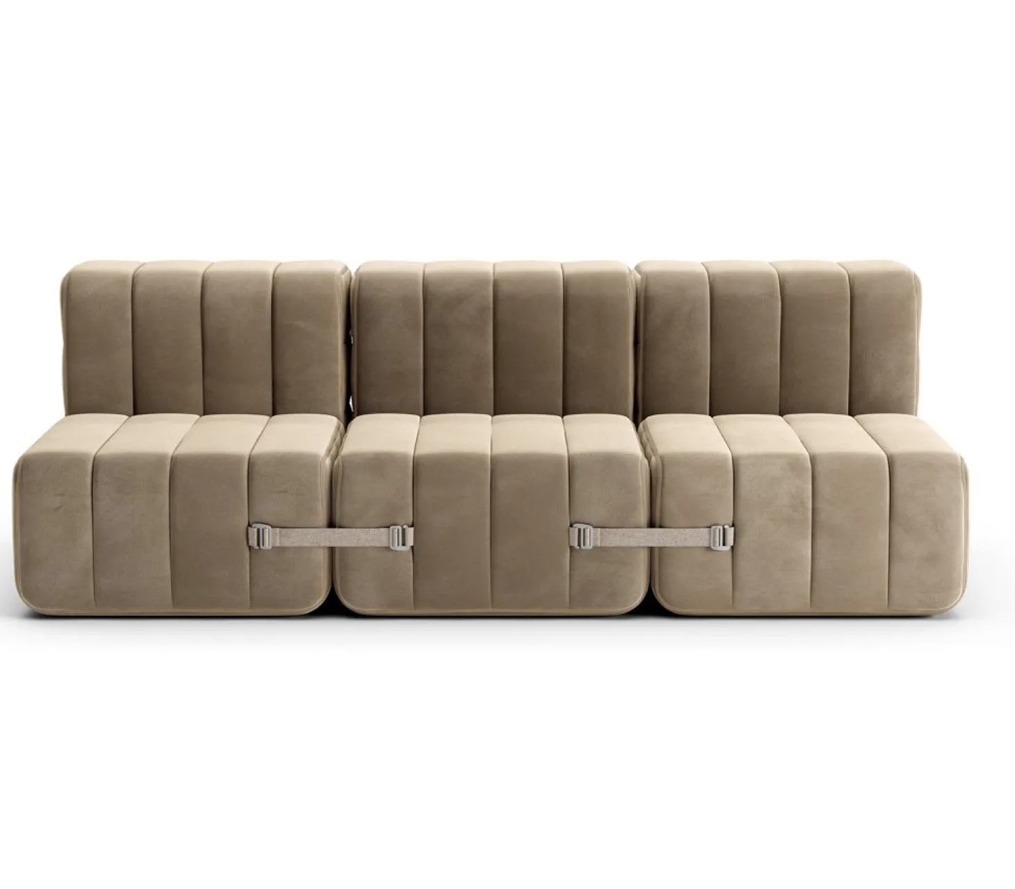 AMBIVALENZ Curt Modulsofa mit Lehne Barcelona Gelb