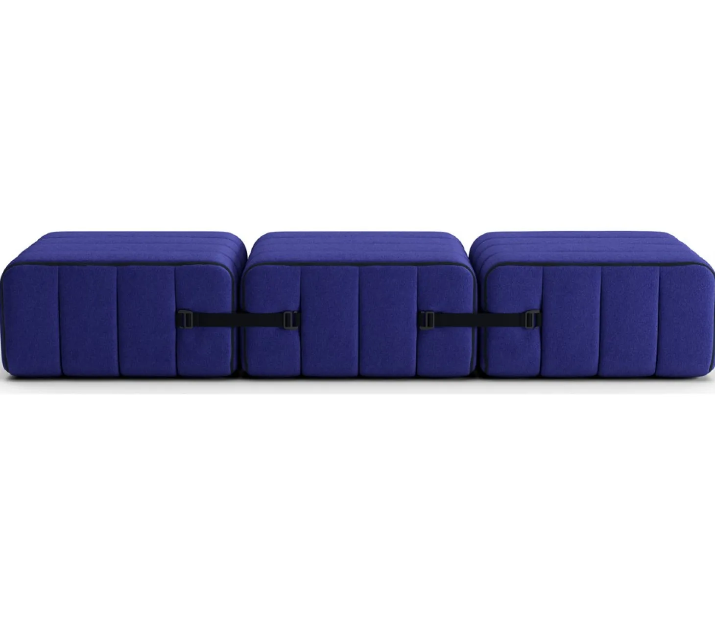 AMBIVALENZ Curt Sofaset JET Blau