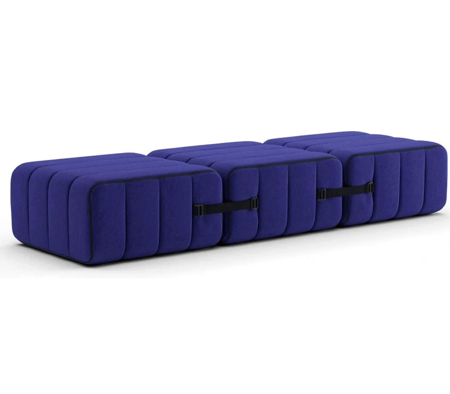 AMBIVALENZ Curt Sofaset JET Blau