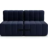 AMBIVALENZ Curt Zweisitzer Modulsofa DAMA Dunkelblau