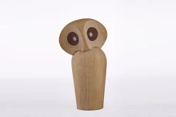 ARCHITECTMADE Owl, 12 cm, Eiche natur