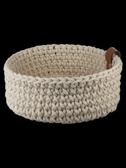 ASA Selection Häkelkorb L, ecru Ø26 cm