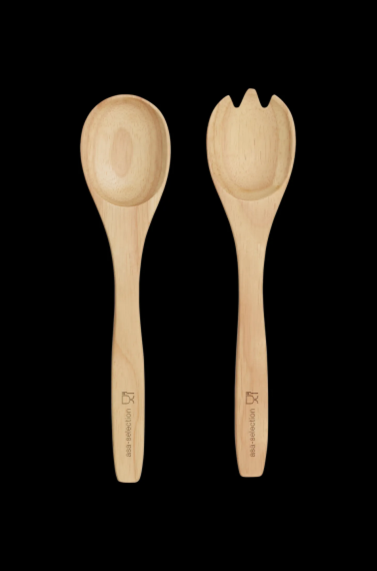 ASA Selection Salatbesteck, natur wood