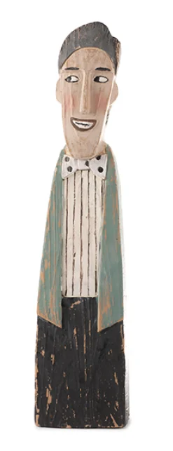 BADEN Dekofigur Herr mit Fliege 43 cm