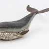 Batela Dekofigur blauer Wal aus Holz - Länge 45 cm