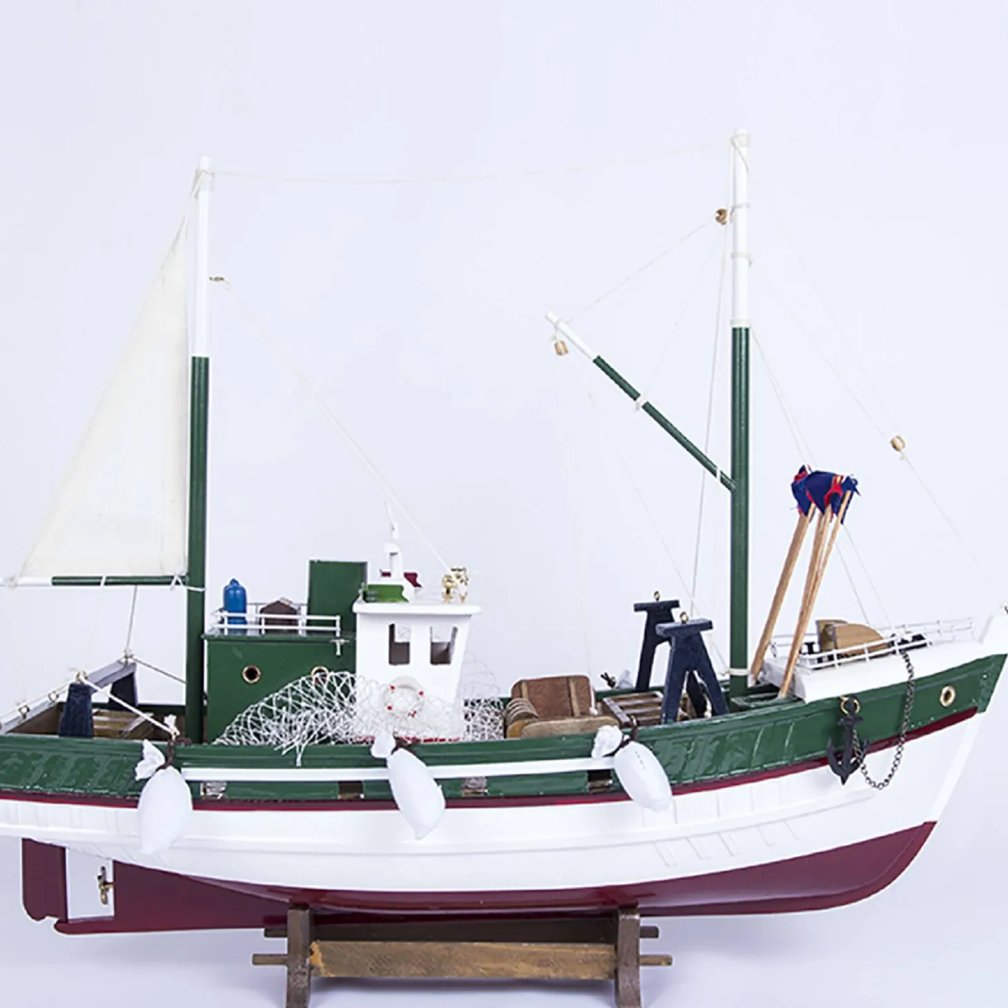 Batela Fischerboot Deko (Holz / Holzoptik)