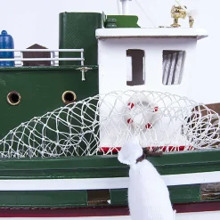 Batela Fischerboot Deko (Holz / Holzoptik)