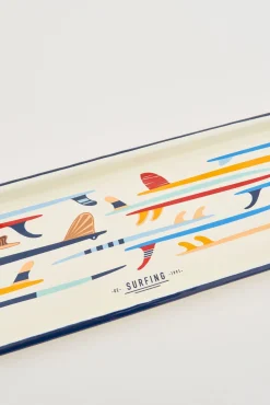 Batela Surfbrett Serviertablett aus Metall