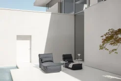 Blomus Stay Outdoor-Lounger L, 150 cm x 80 cm x 80 cm Stone (Länge x Breite x Höhe)