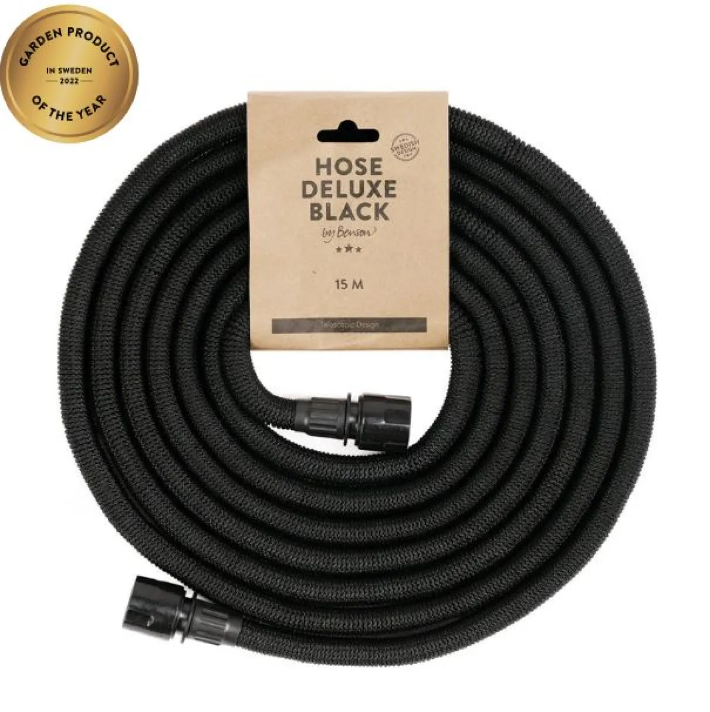 byBenson Gartenschlauch Deluxe Schwarz 50 m