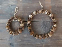 Chic Antique Zapfenkranz Gold Glitter Ø 23 cm