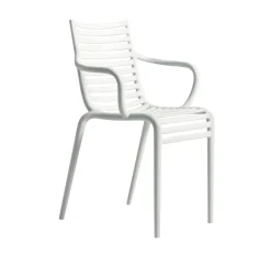 Driade Stapelarmlehnenstuhl Pip-e Weiss