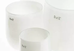 Dutz - Collection Vase - Barrel H24 cm; Ø18 cm, white