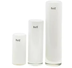 Dutz - Collection Vase - Cylinder weiß H. 18 cm Ø 6 cm
