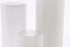 Dutz - Collection Vase - Cylinder weiß H. 18 cm Ø 6 cm