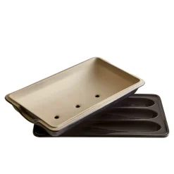 Emile Henry Baguette Backform, Schwarz