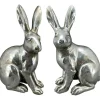 Exner Deko Osterhase Argent, silber rechts