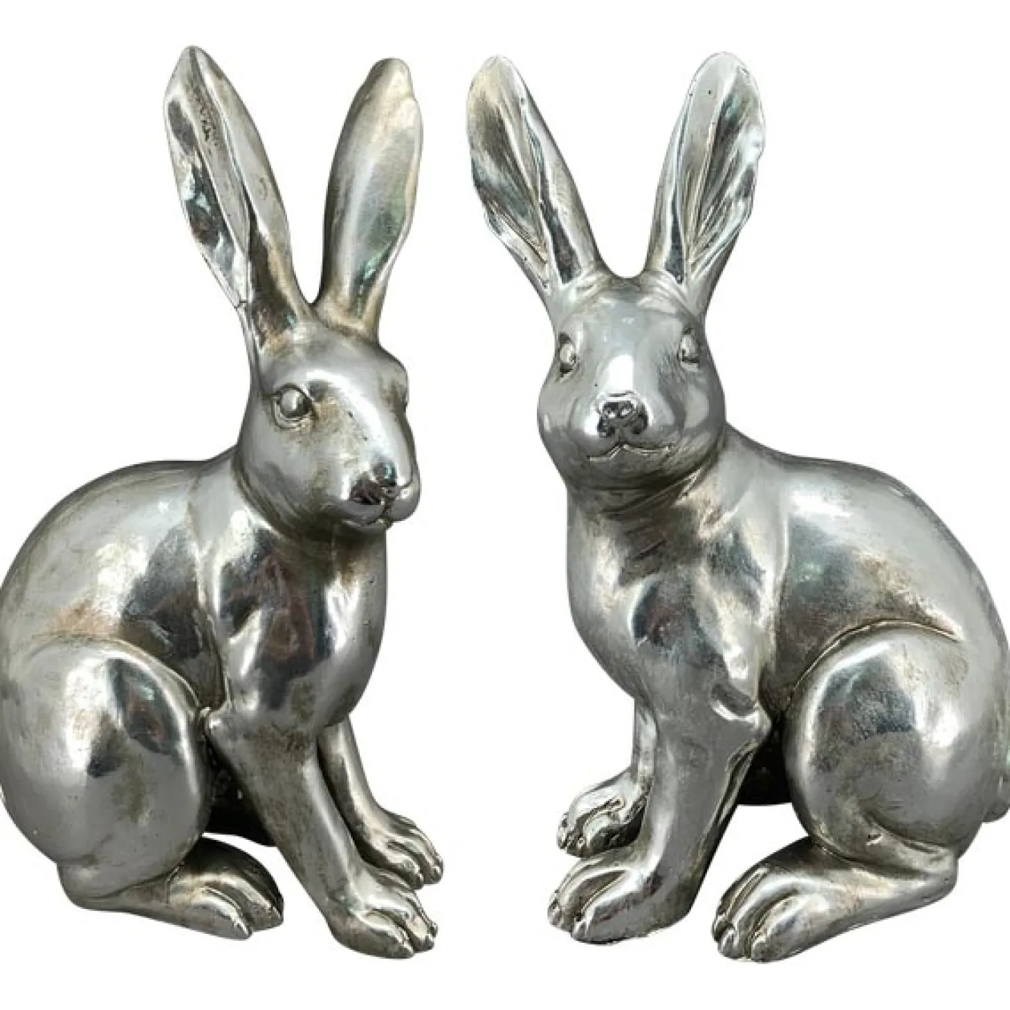 Exner Deko Osterhase Argent, silber rechts