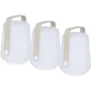 Fermob Balad LED Outdoor Leuchte H12 Dreier Set Lehmgrau