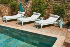 Fermob Bellevie Komfort-Sonnenliege D1 Marshmallow 79 Flanellgrau