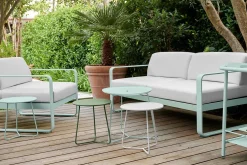 Fermob Bellevie Lounge-Sofa 2-Sitzer 48 Rosmarin 79 Flanellgrau