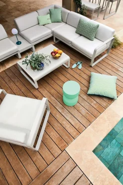 Fermob Bellevie niedriger Lounge-Tisch 103 x 75cm Anthrazit