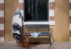 Fermob Luxembourg 2-Sitzer Gartenbank Gewittergrau