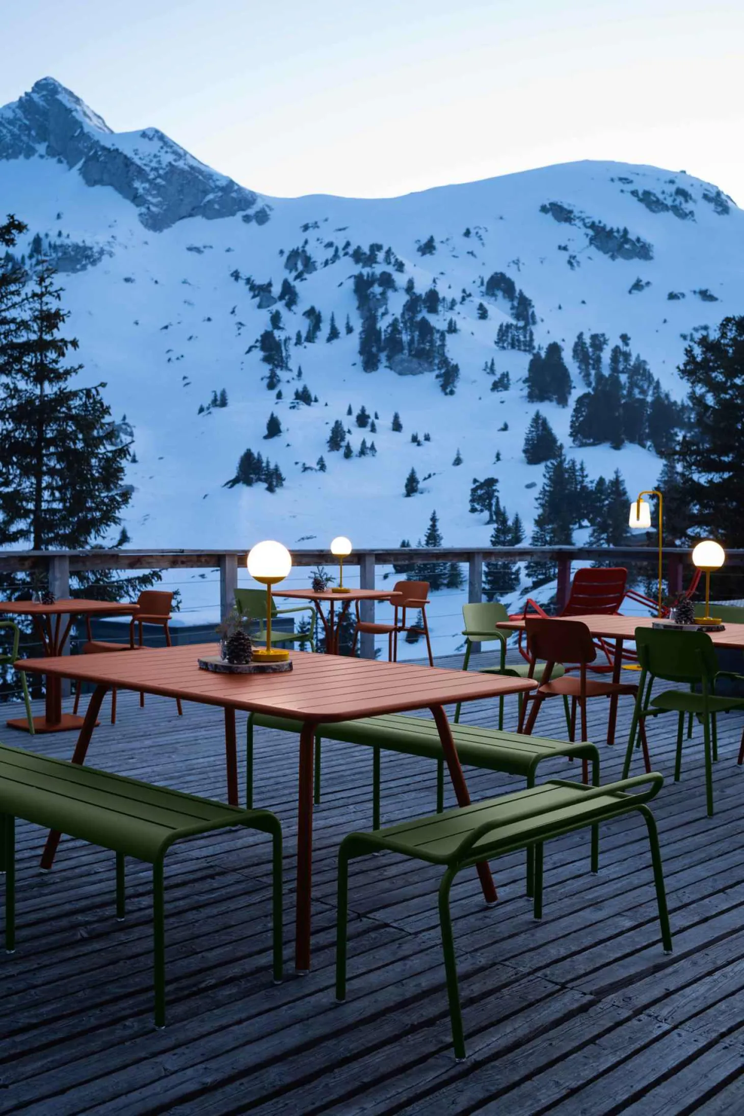 Fermob Luxembourg Tisch 143x80 Chili