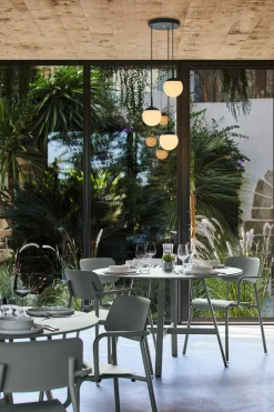 Fermob MOOON! Dreifache Hängelampe Ø15 cm Acapulcoblau