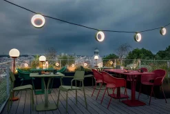 Fermob MOOON! Große Stehleuchte Höhe 134 cm Schwarzkirche