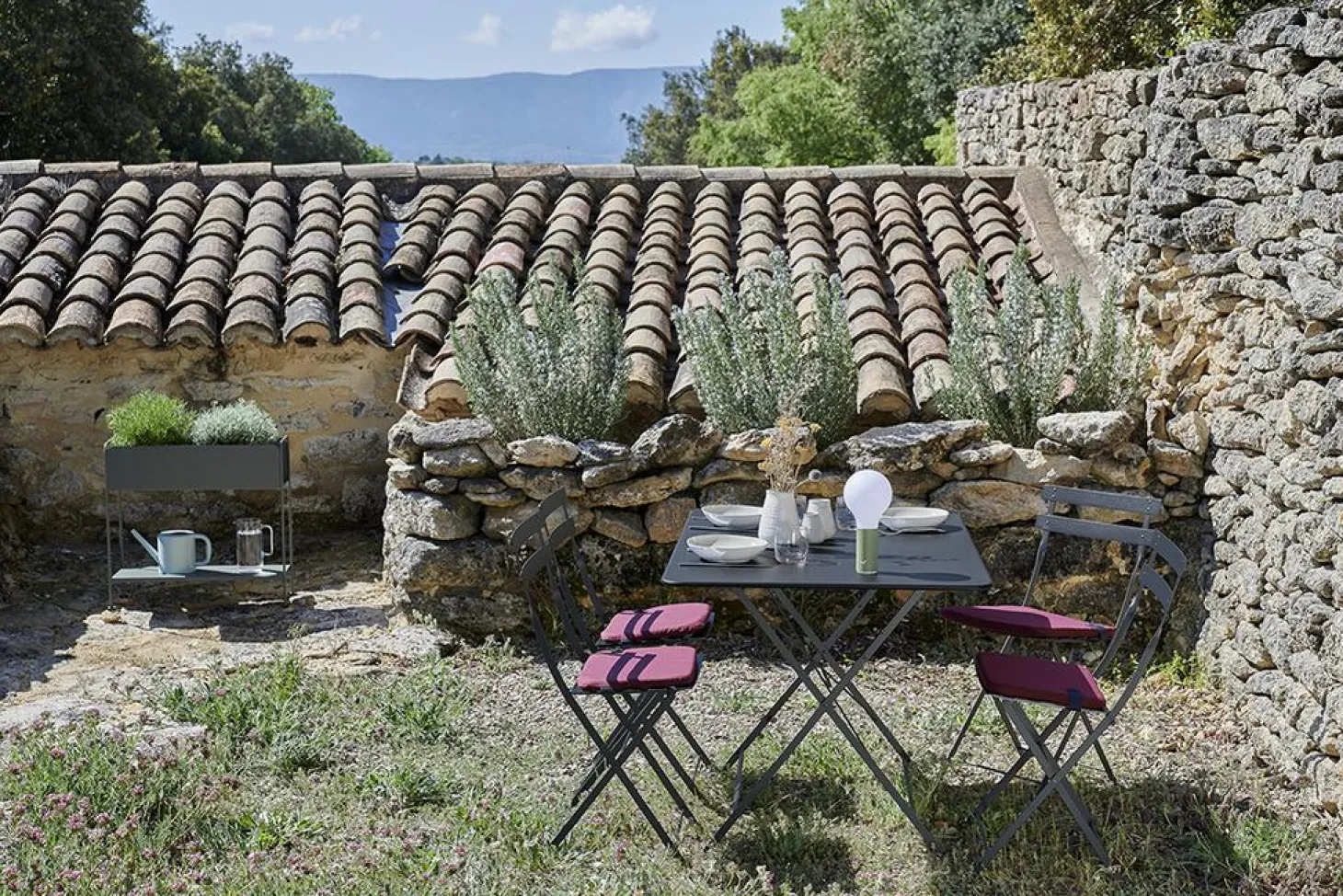 Fermob Outdoor Sitzkissen Color Mix für Bistro 38 x 30 cm Creme