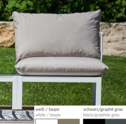 Fiam Outdoor Fiam Domino Grund Element weiß/taupe