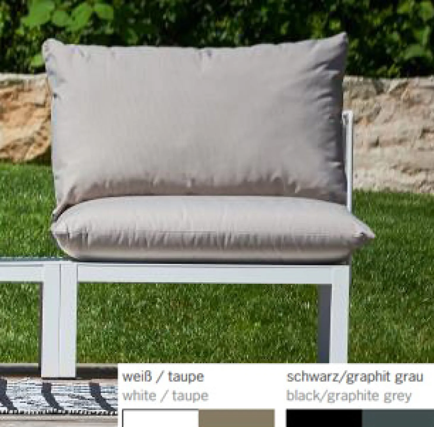 Fiam Outdoor Fiam Domino Grund Element weiß/taupe