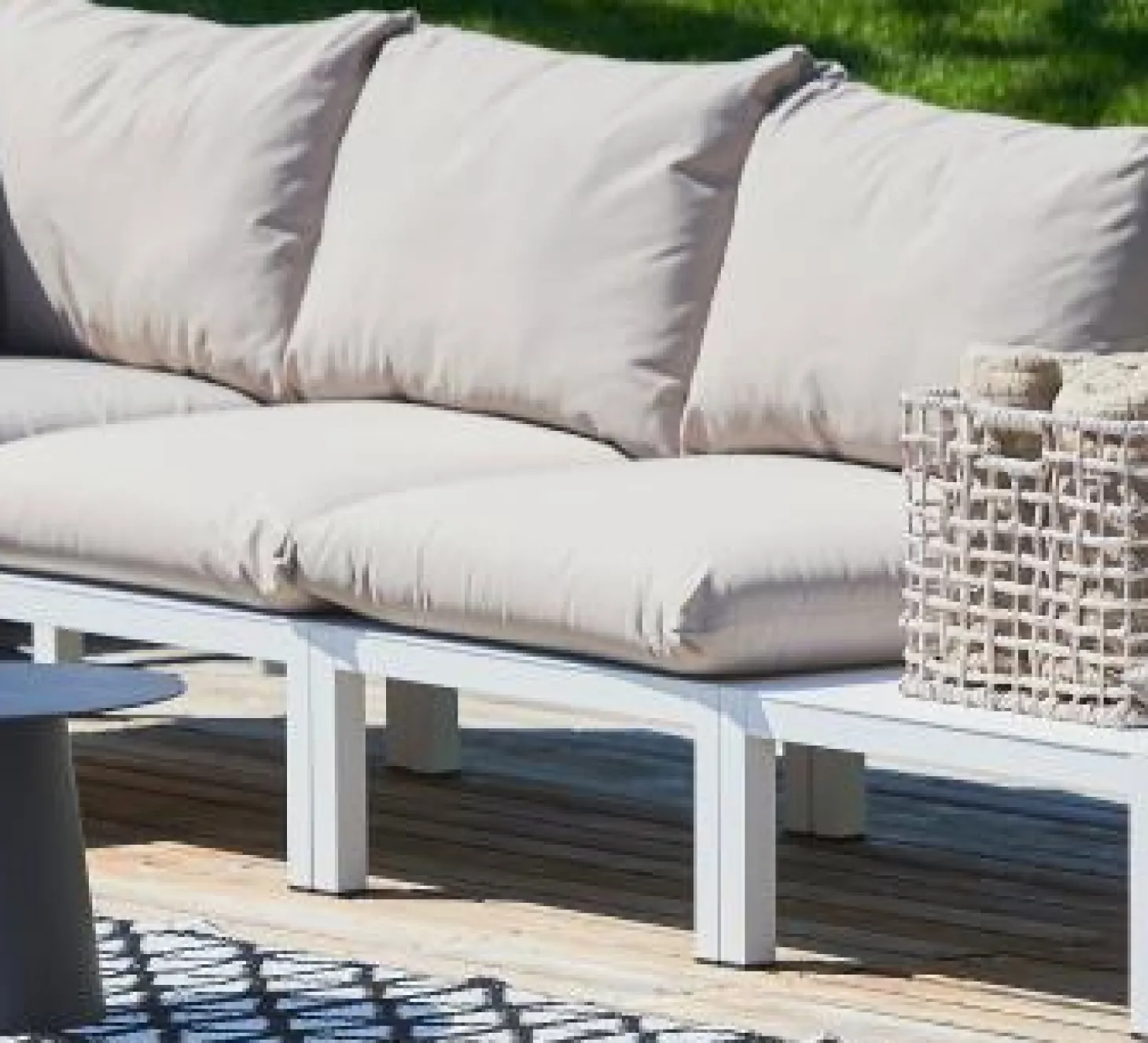 Fiam Outdoor Fiam Domino Grund Element weiß/taupe