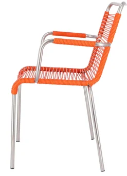Fiam Outdoor Stapelsessel Fiam MYA SPAGHETTI orange